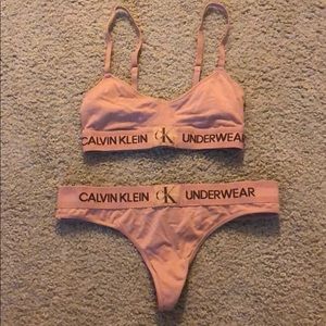 Nude Calvin Klein Underwear Set